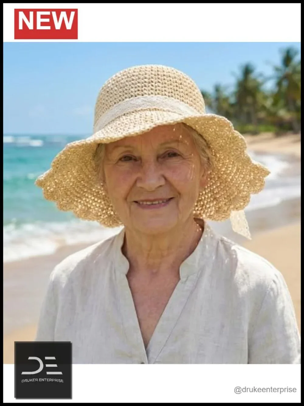 Wide Brim Packable Travel Bucket Hat with UPF 50+ Sun Protection